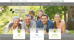 Desktop Screenshot of chirocenterbloomington.com